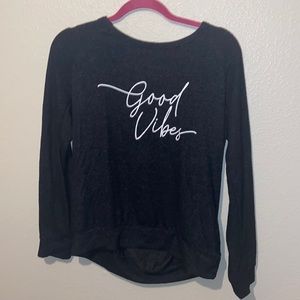 Black long sleeve Good Times shirt. Brand: Buffalo David Bitton. Size: Medium